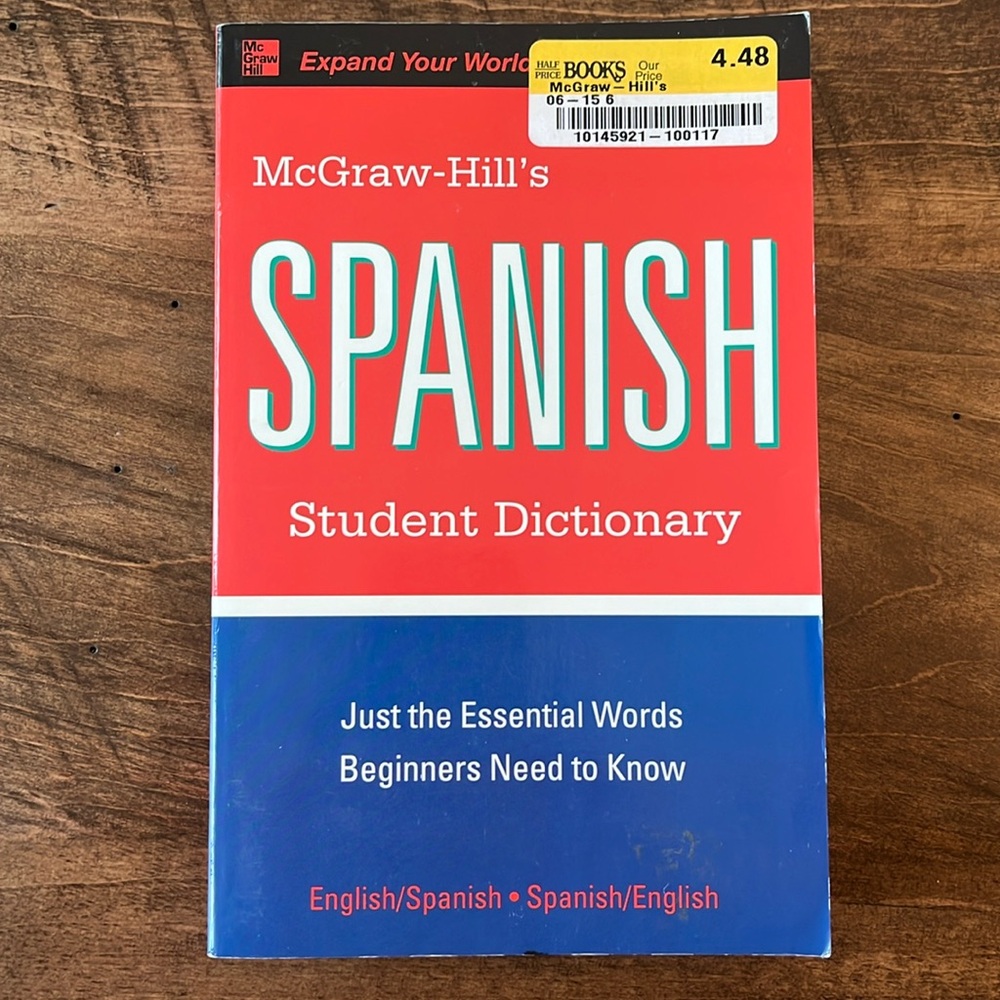 Spanish Student Dictionary McGraw-Hill